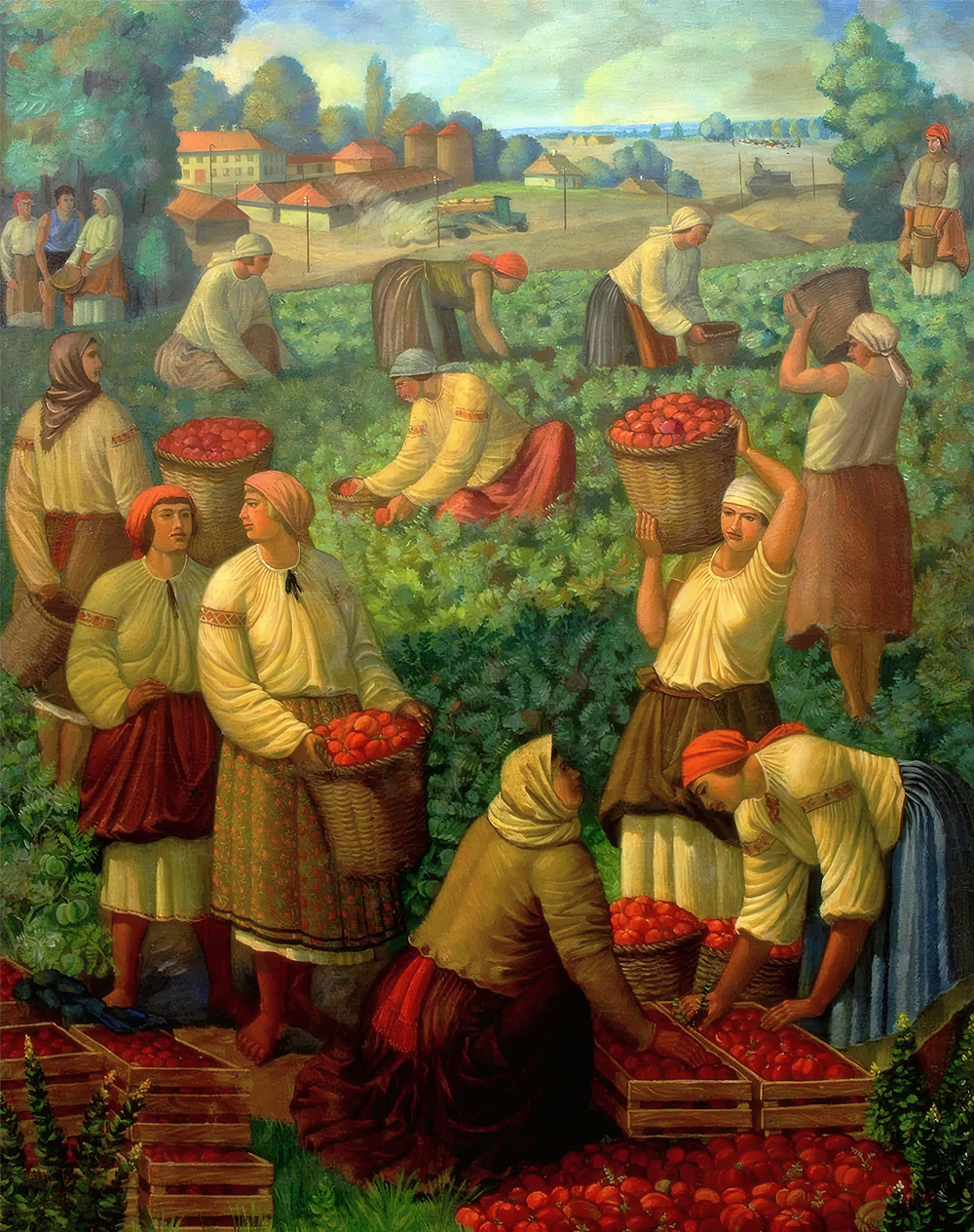 Сбор помидоров 1932
