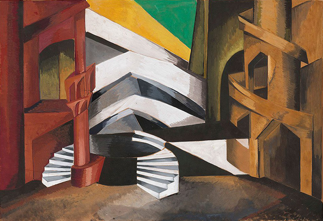 Alexandra Exter, Set design for the play Romeo and Juliet, 1921_