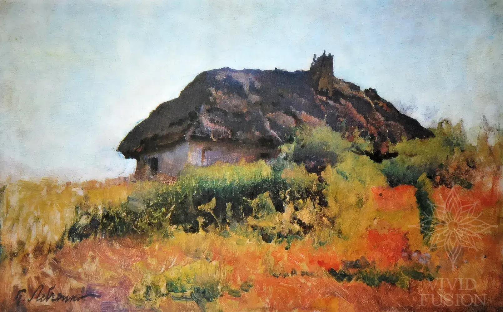 Картина «Покинута хата»