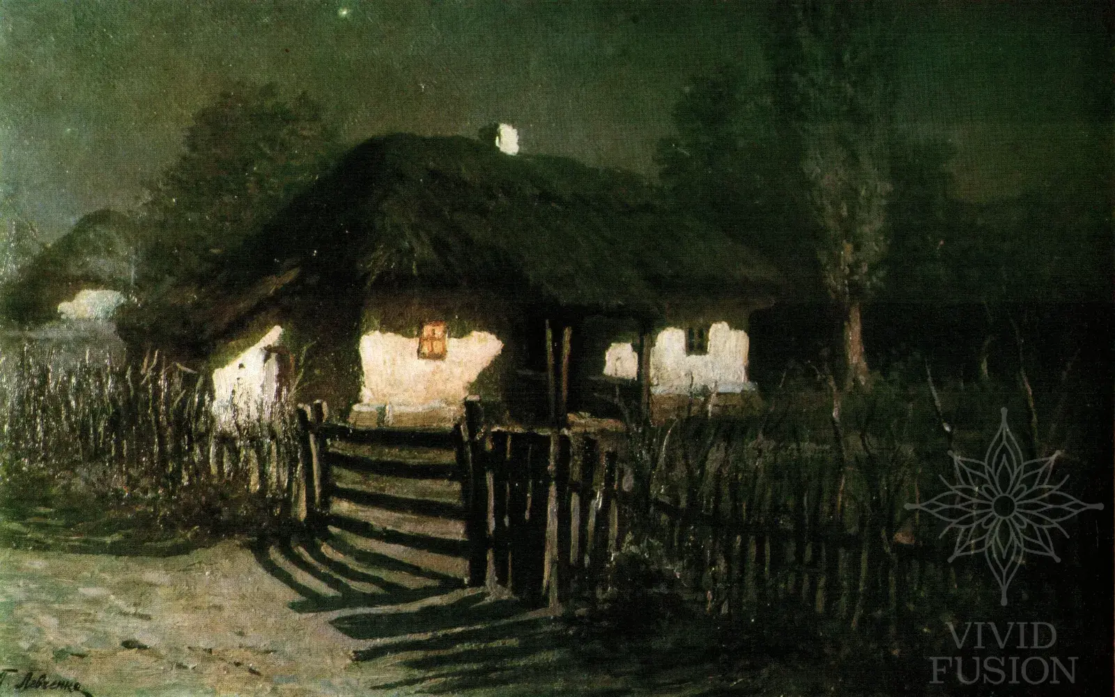 Картина «Ніч. Хата в Моринцях»