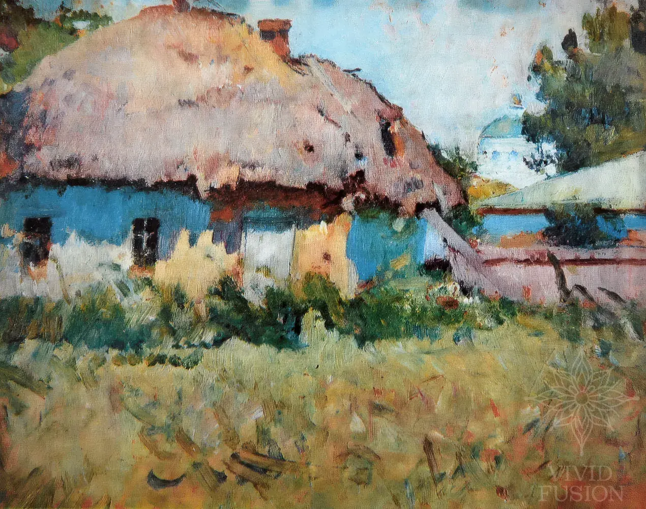 Картина «Блакитні тіні. Хата. Зміїв»