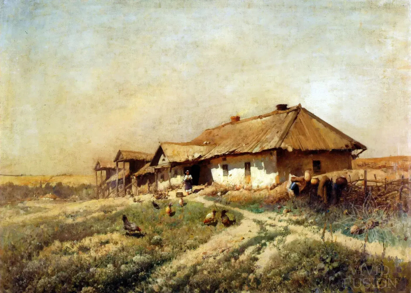 Картина «Хутір у степу»