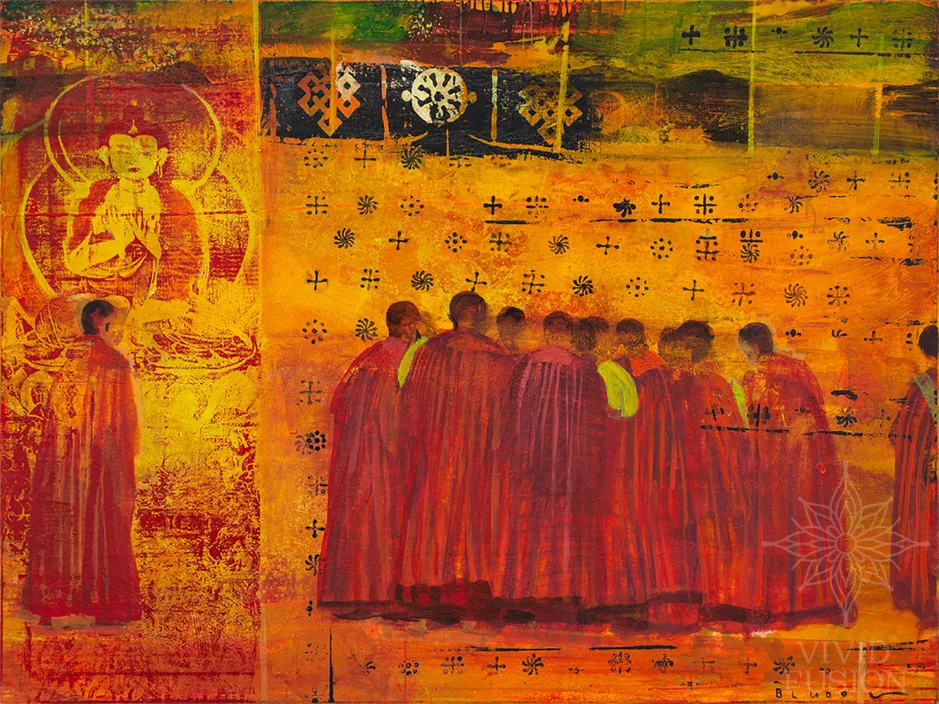 Картина «Monks. Taer Monastery»