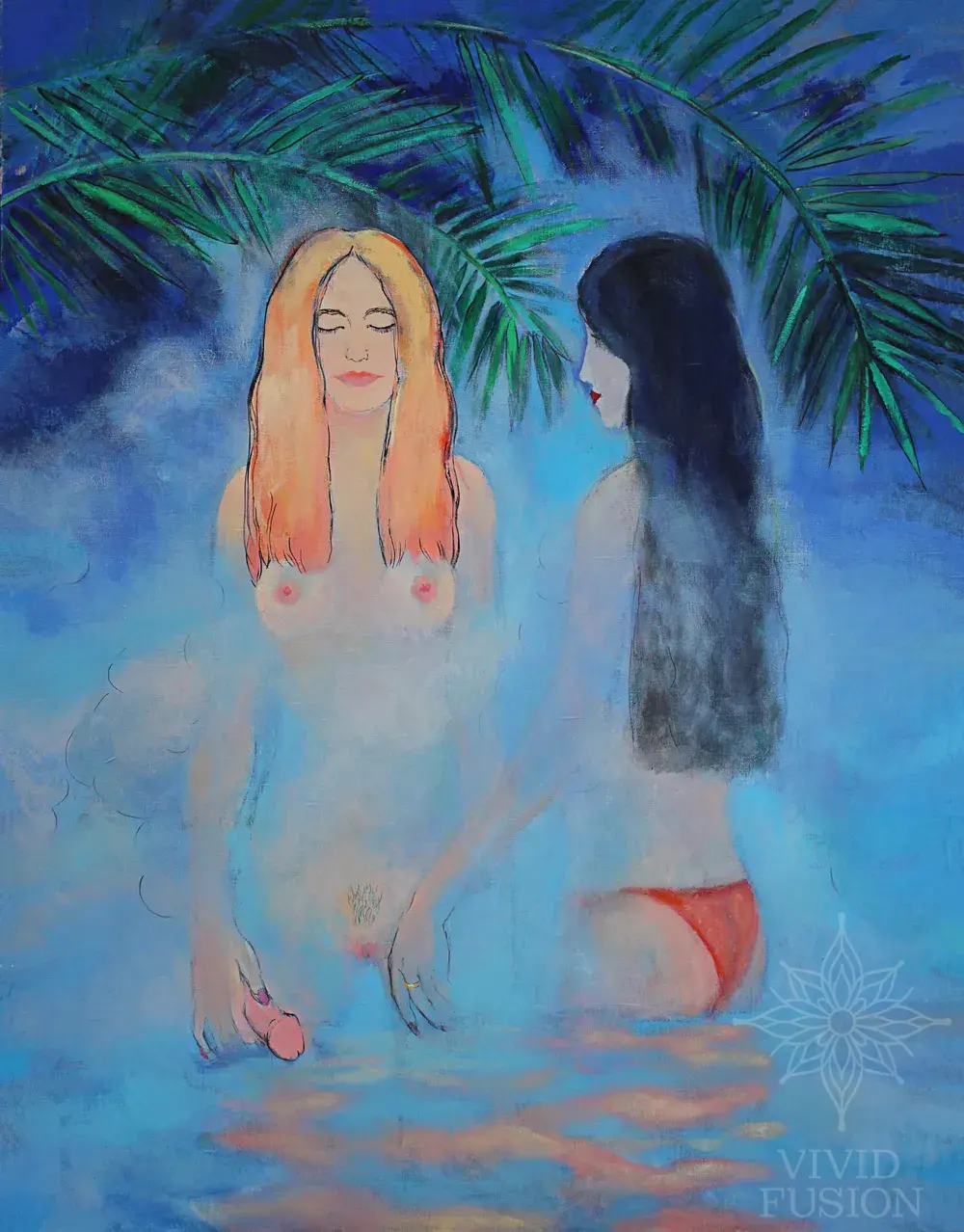 Картина «Two lovers in the haze»