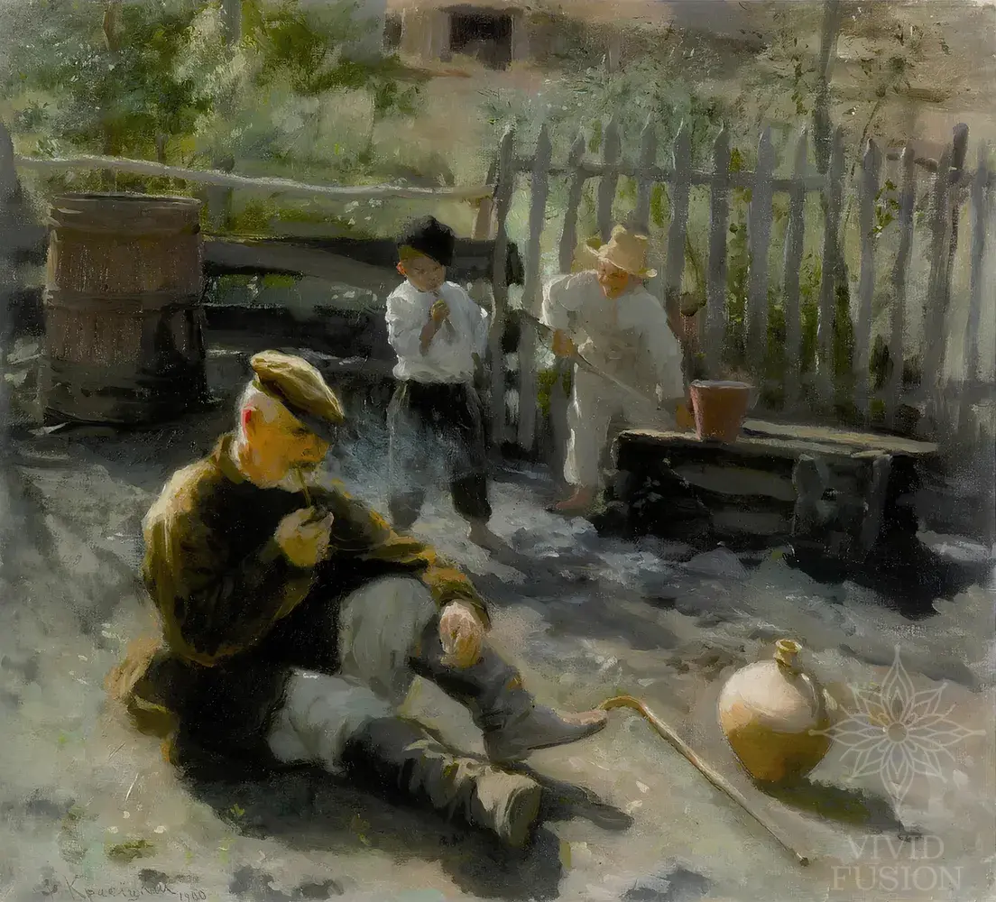 Картина «Біля криниці»