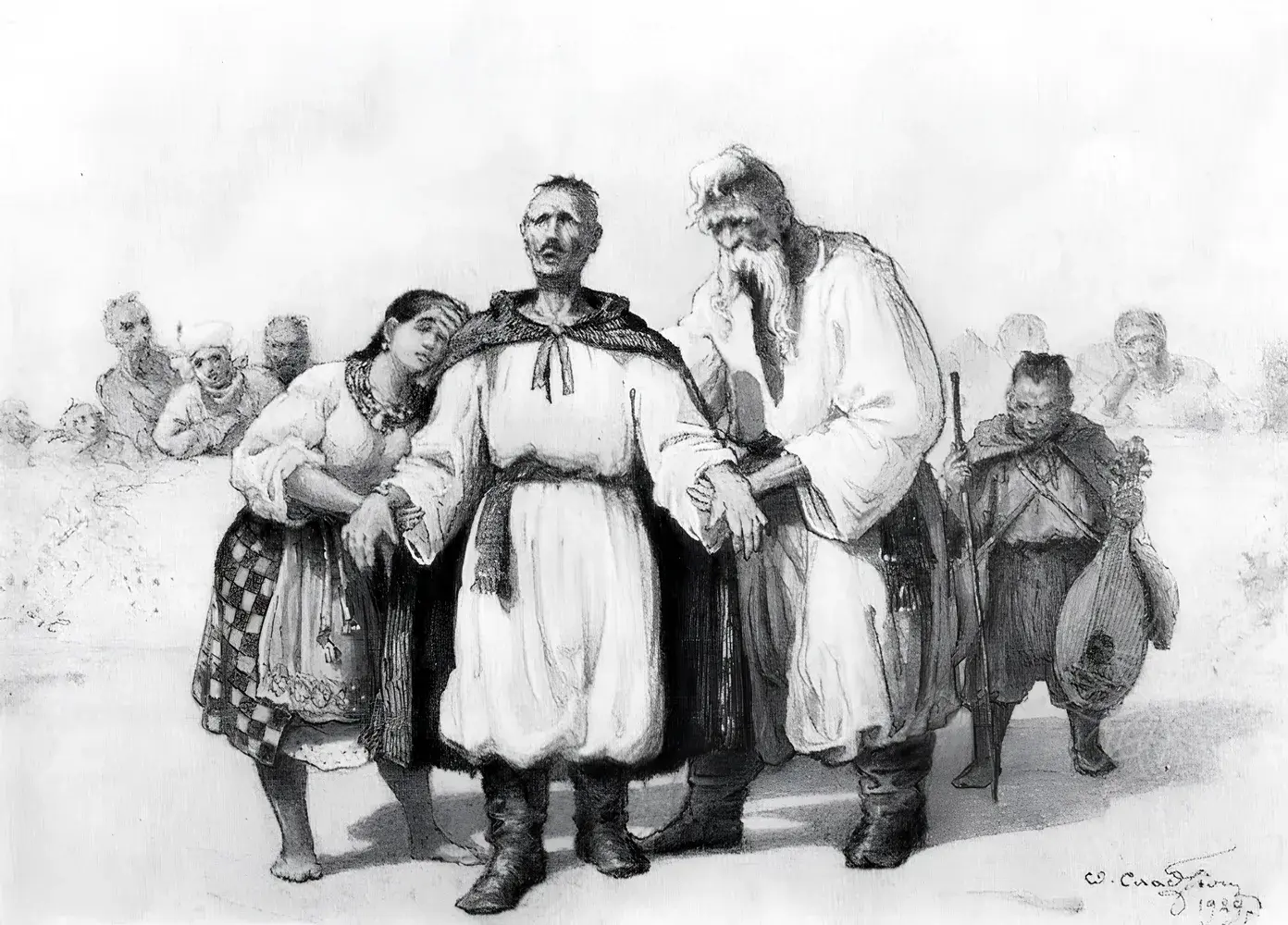 Картина «Ілюстрація до поеми Т. Г. Шевченка “Невольник”»