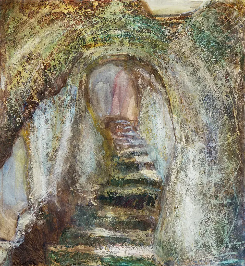 Картина «Interior №8 2019 рік. Полотно, олія, левкас, акрил. 140 х 130 см»
