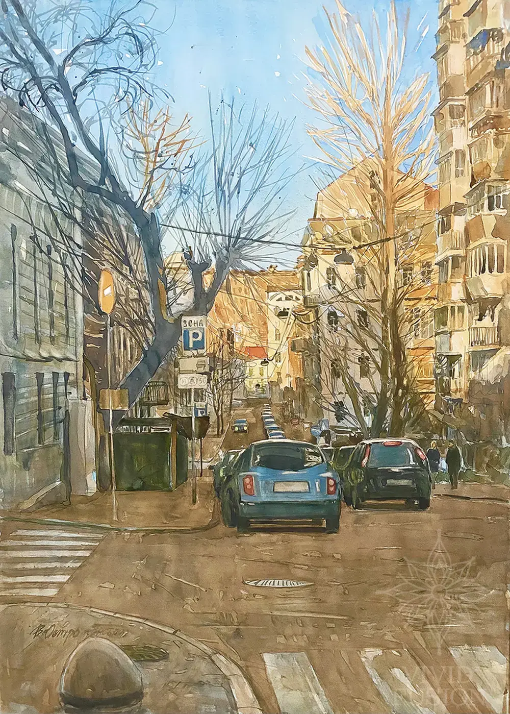 Картина «Михайлівський провулок. Березень»