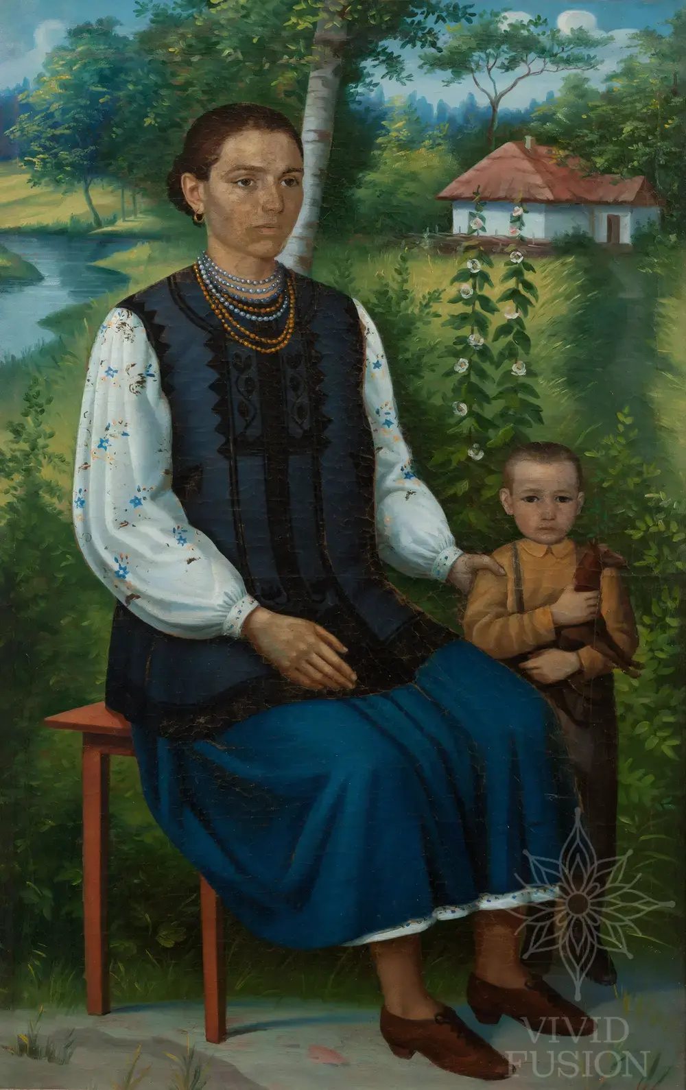 Картина «Портрет матері й сина»