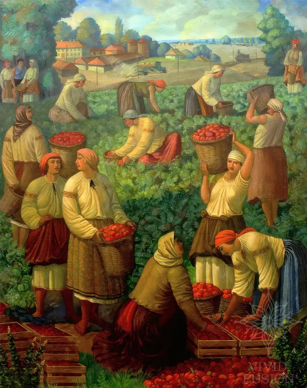Картина «Збір помідорів»