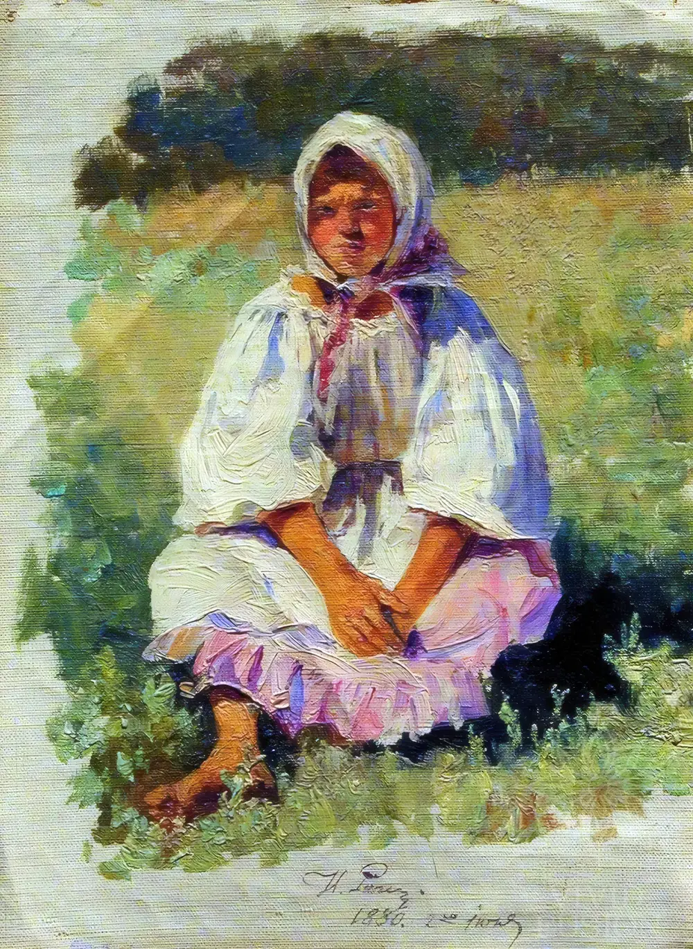 Картина «Сільська дівчинка»