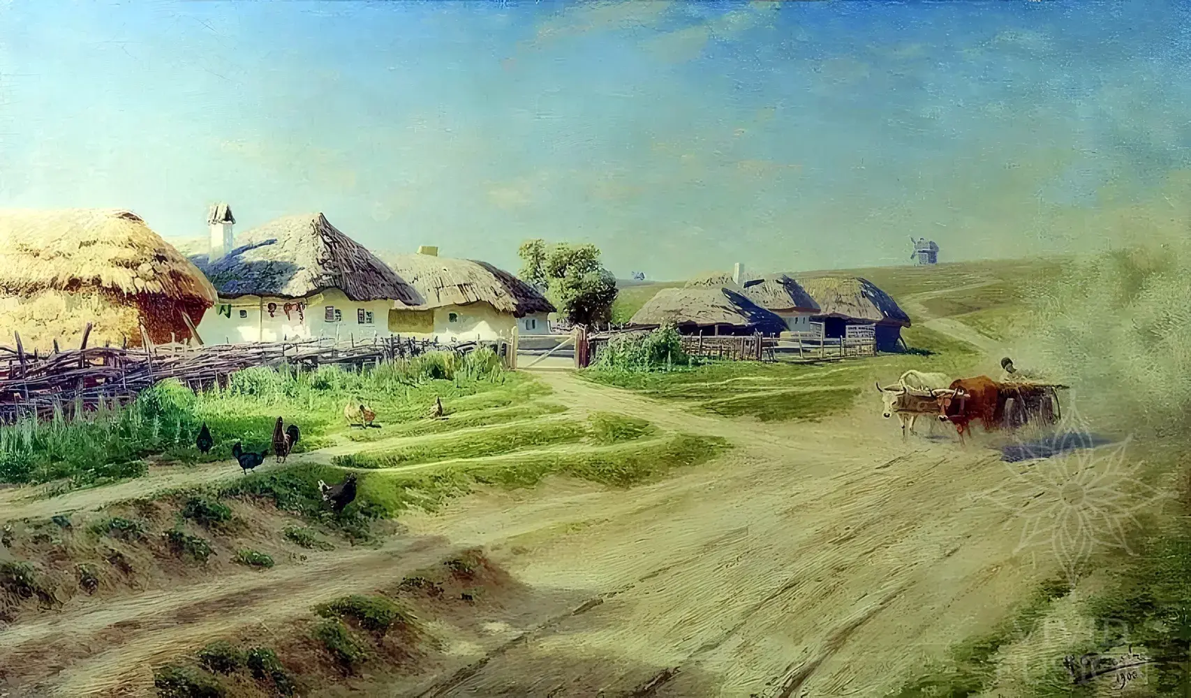 Картина «Вулиця українського села»