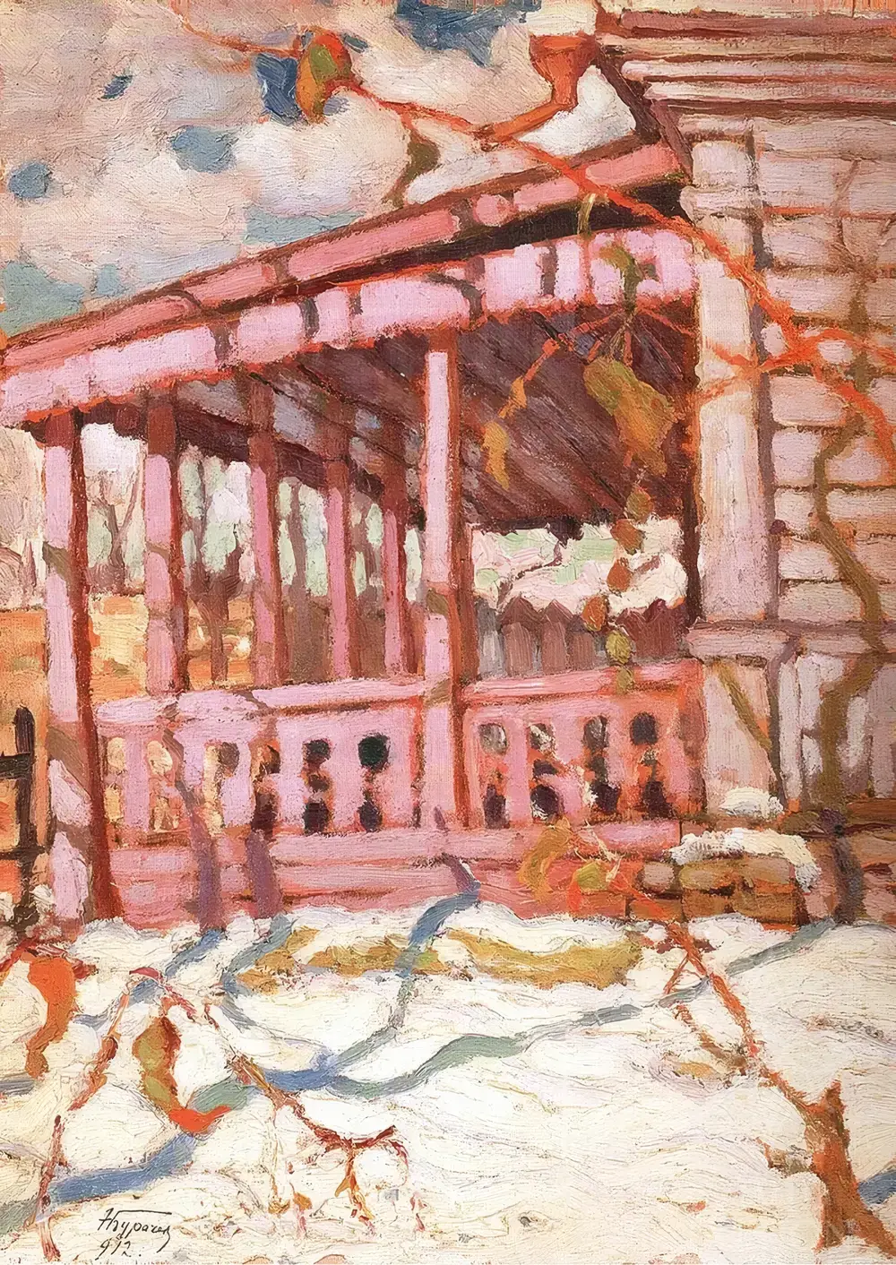 Картина «Зимовий ганок»