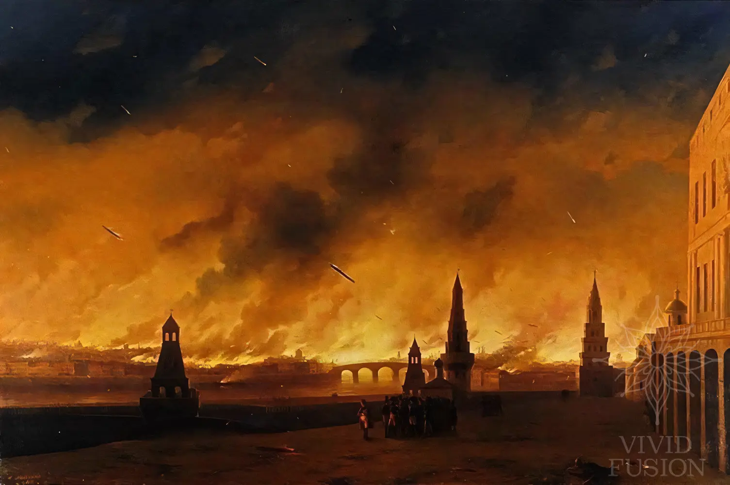 Картина «Москва у вогні»