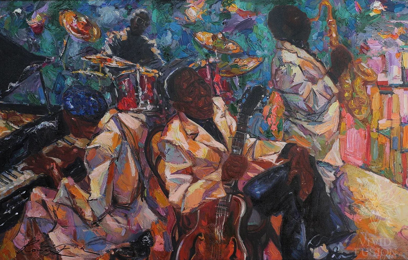 Картина «JAZZ CLUB. GREEN»