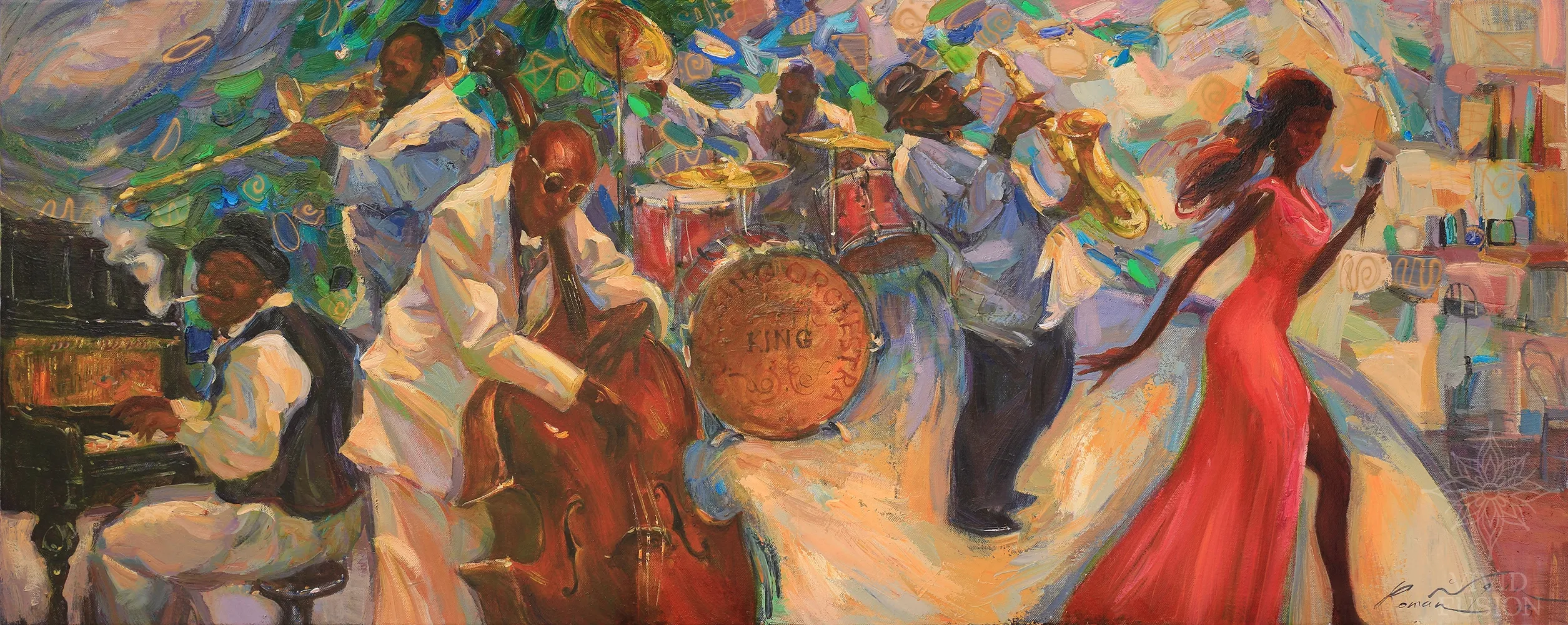 Картина «JAZZ CLUB. NEW ORLEANS»
