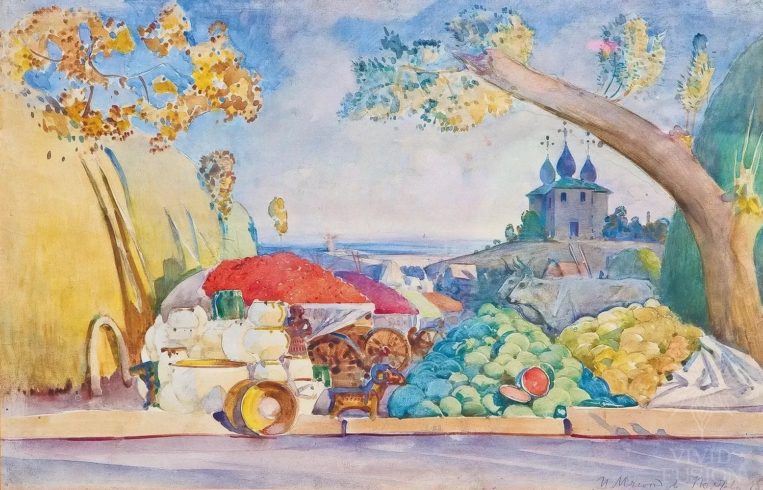 Картина «Український ринок влітку»