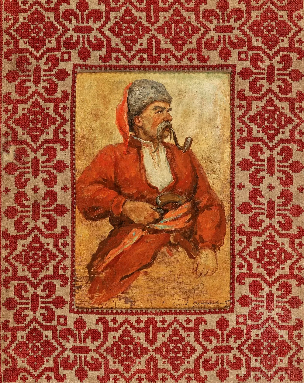 絵画　額付き　kiyosi.k　43×53 Купити картину «Запорізький козак» (Сергій Васильківський) в Vivid