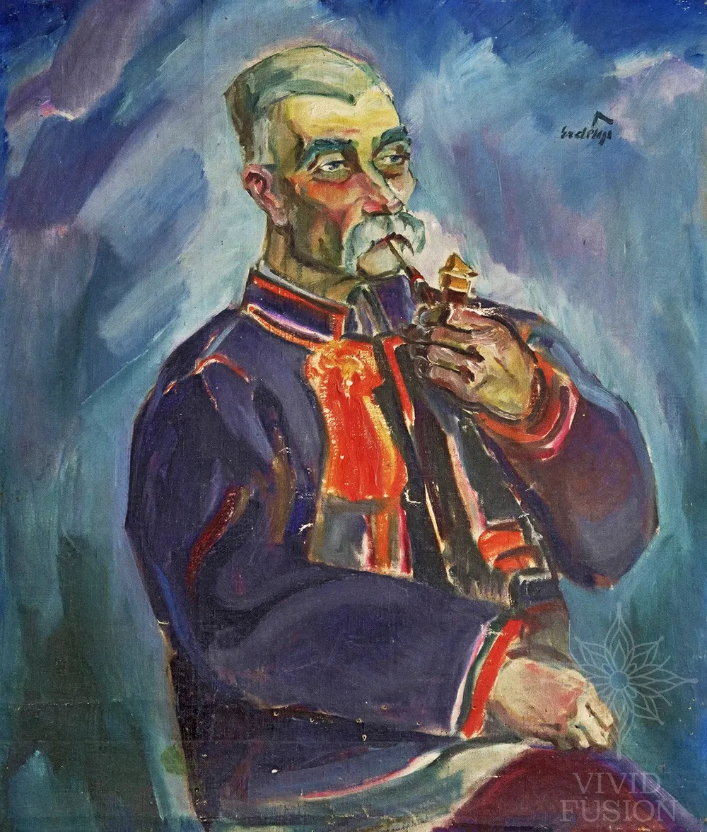 Картина «Гуцул з люлькою»