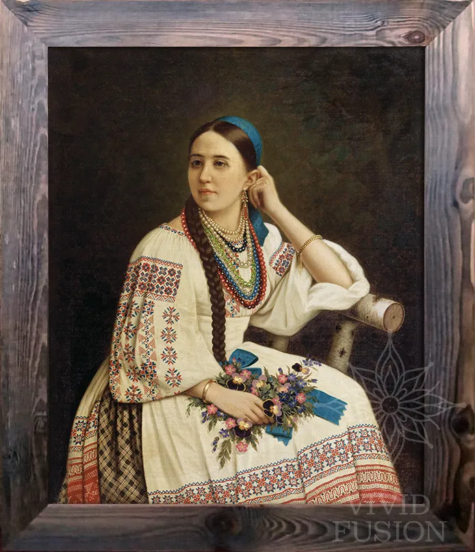 Картина «Портрет дівчини у вишиваній сукні»