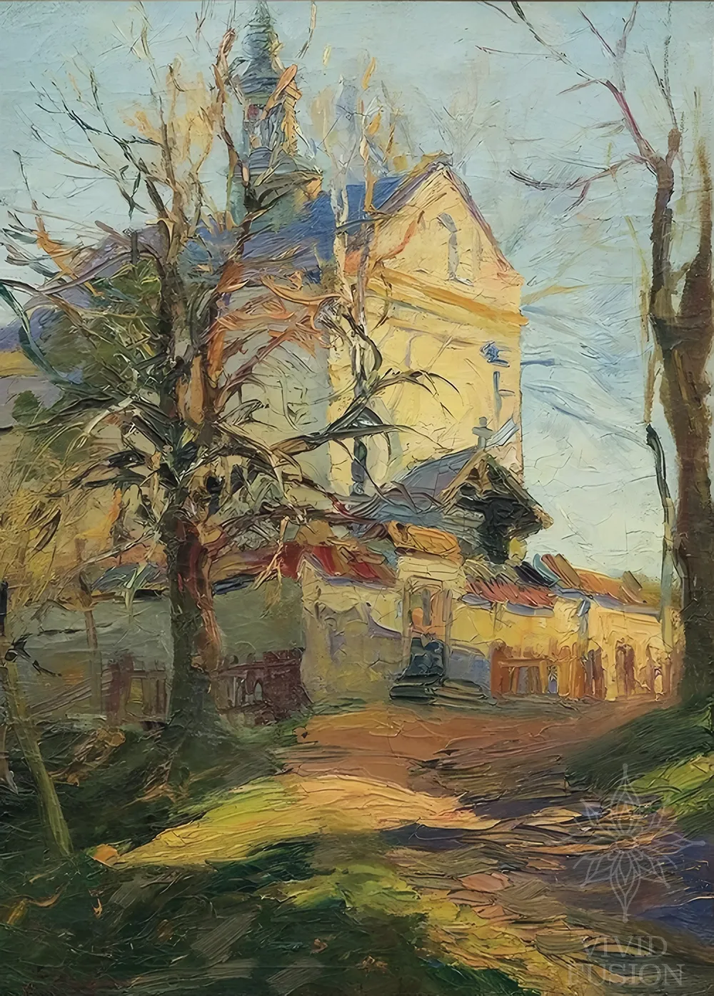 Картина «Львів, костел св.Войцеха, осінь»