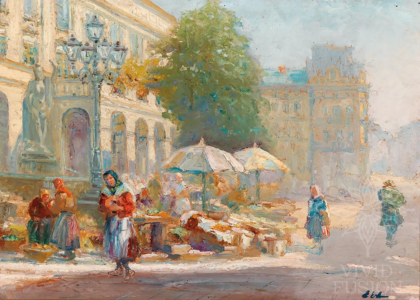 Картина «Ринок у Львові»