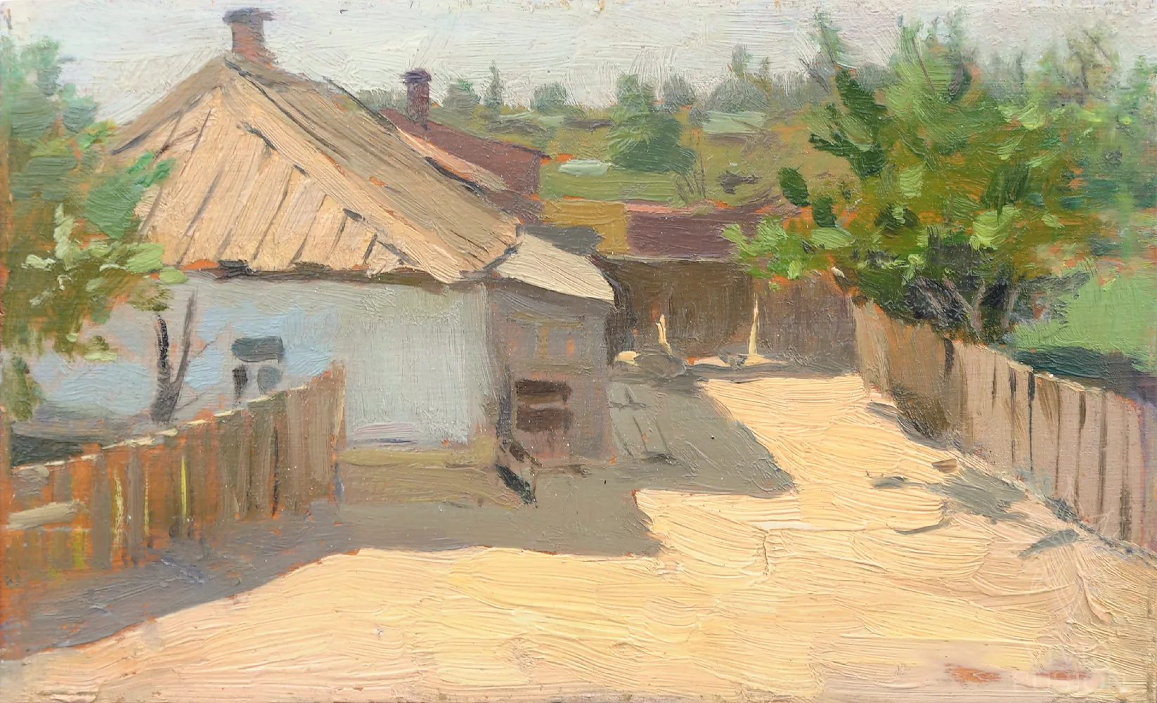 Картина «Хата у сонячний день (етюд)»