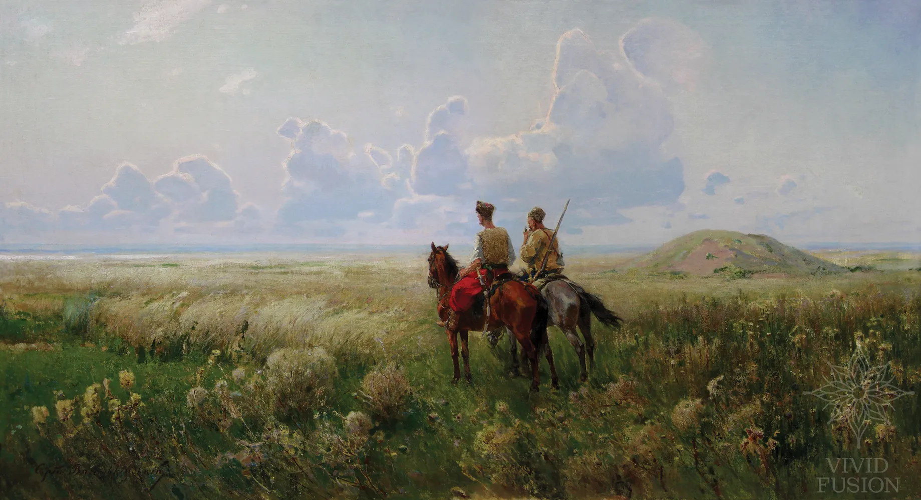 Картина «Козаки в степу»