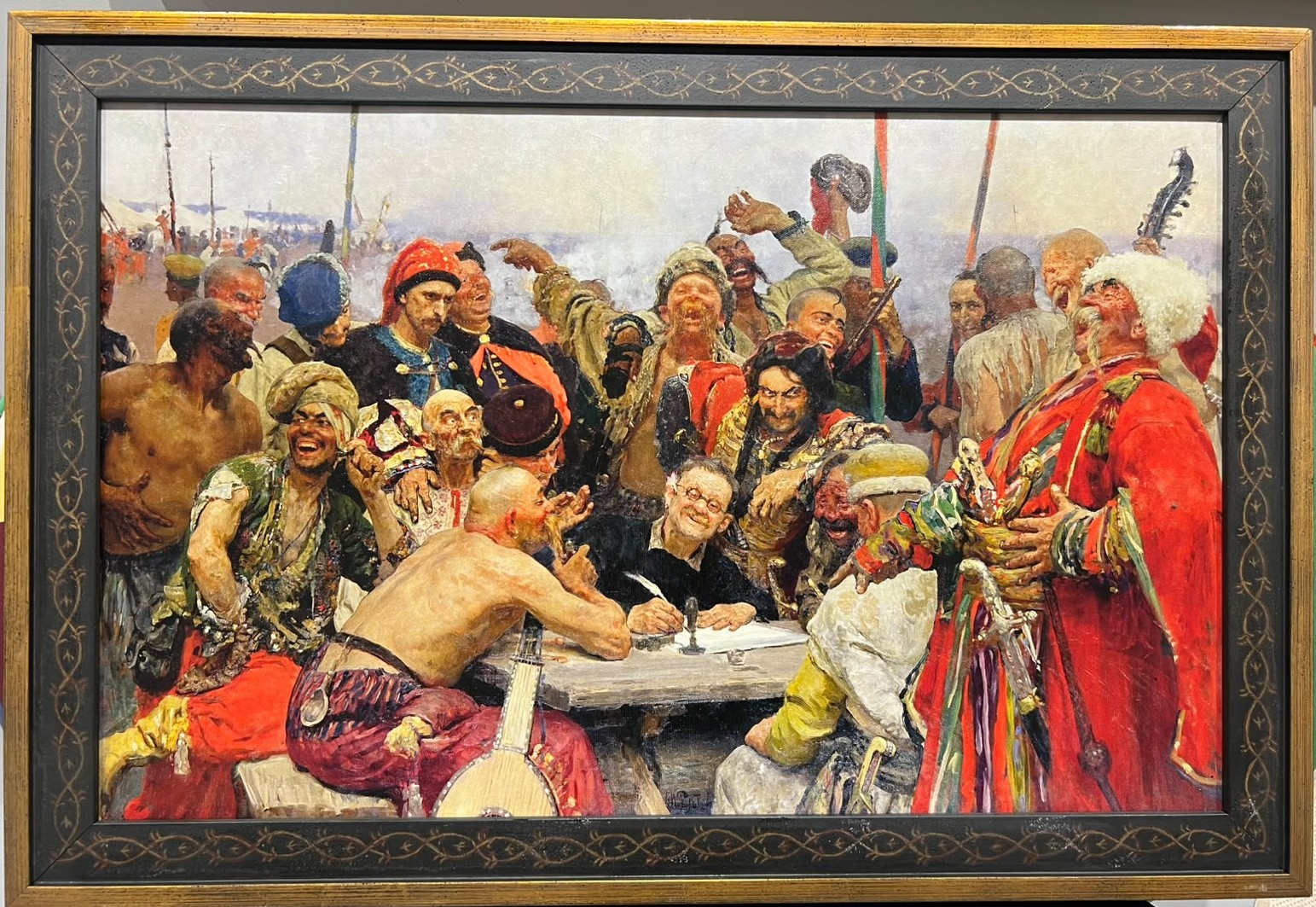 Картина «Запорожці пишуть листа турецькому султану»
