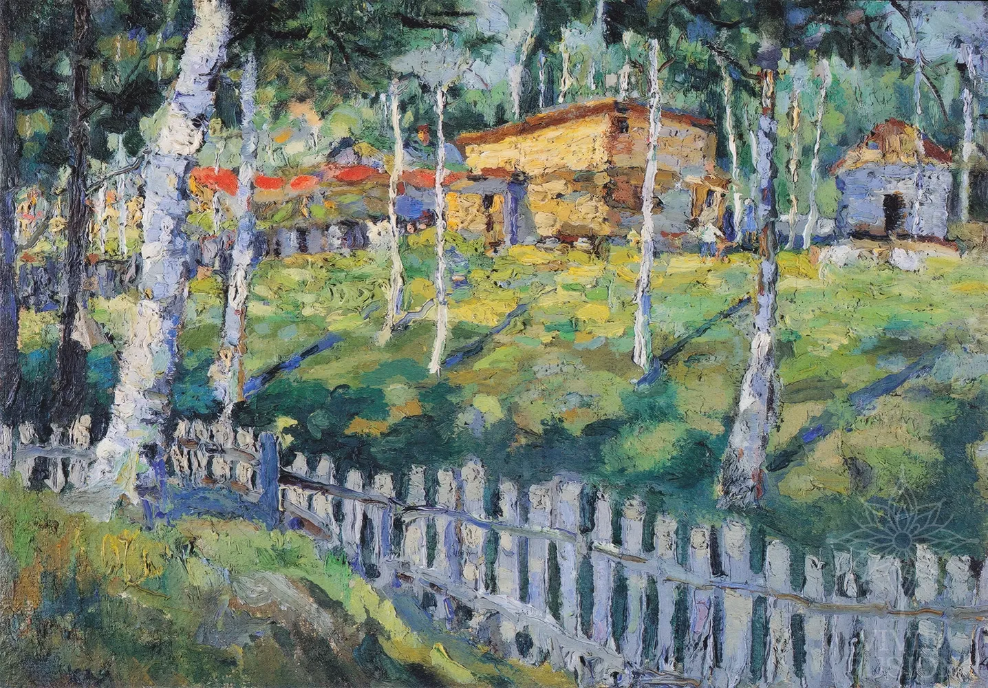 Картина «Будинок у дворі»